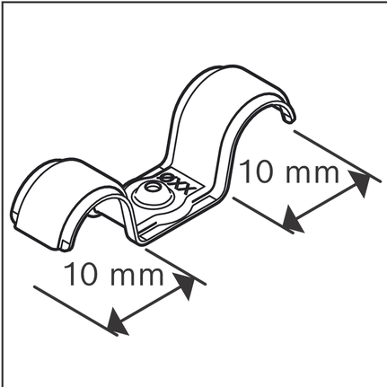 10mm 더블 케이블 클램프.
